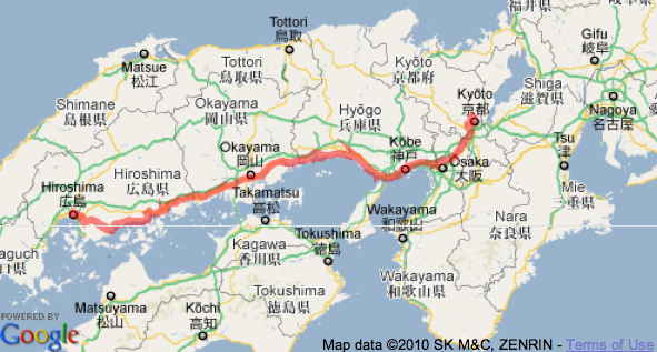 KyotoHiroshimaRoute